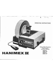 Hanimex LaRonde 2000 EF manual. Camera Instructions.